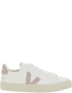 Campo Low Top Sneakers With Logo Detail On The Side And Logo Lettering On The Heel In Leather