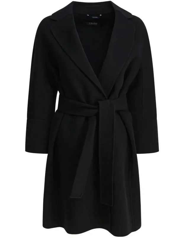 Belted Coat In Wool