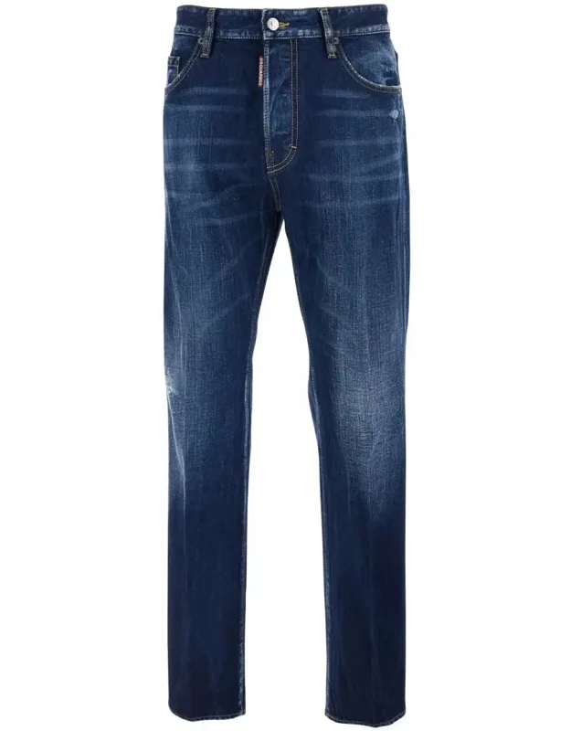 '642' Jeans With Logo Patch On The Rear