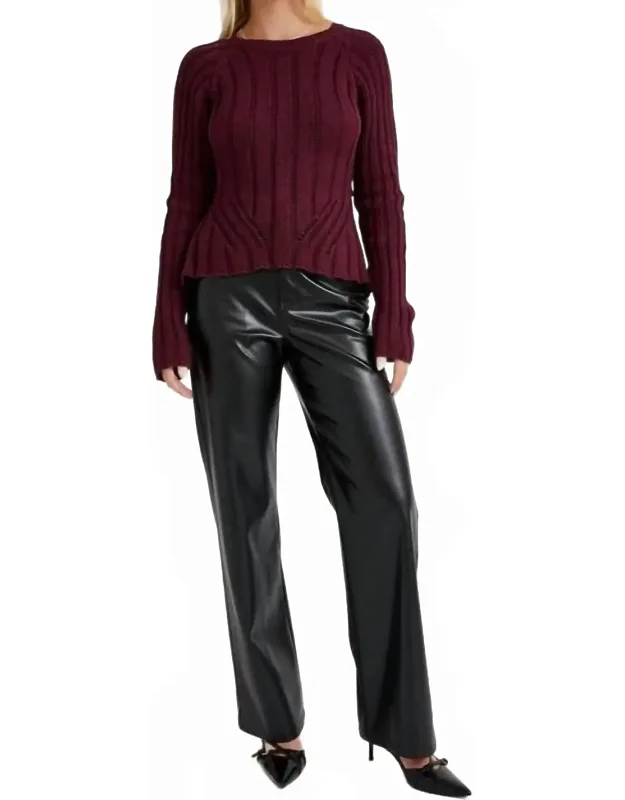 Tie Back Knit Sweater