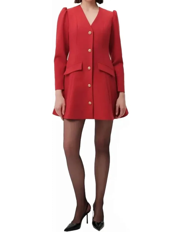 Trend V-neck Mini Dress