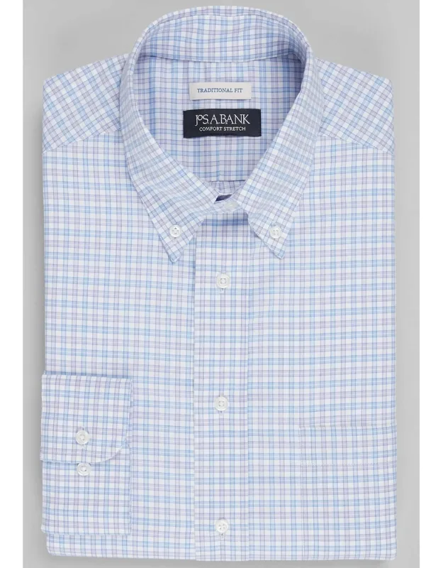 Traditional Fit Check Dress Shirt