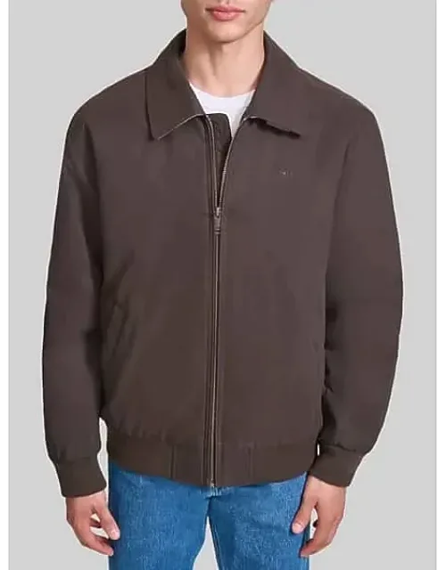 Water-resistant Microtwill Golf Bomber Jacket