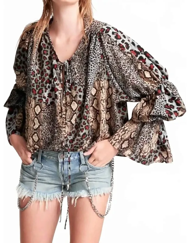 Punk Python Sophisticated Savage Top
