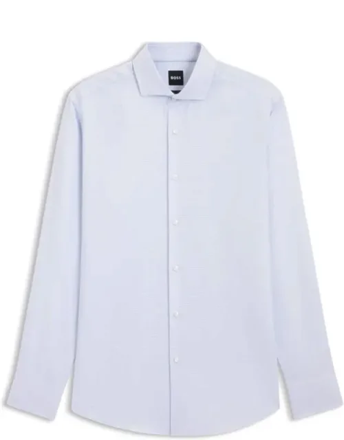 Slim-fit Shirt In Cotton Twill, Classic Twill Structure