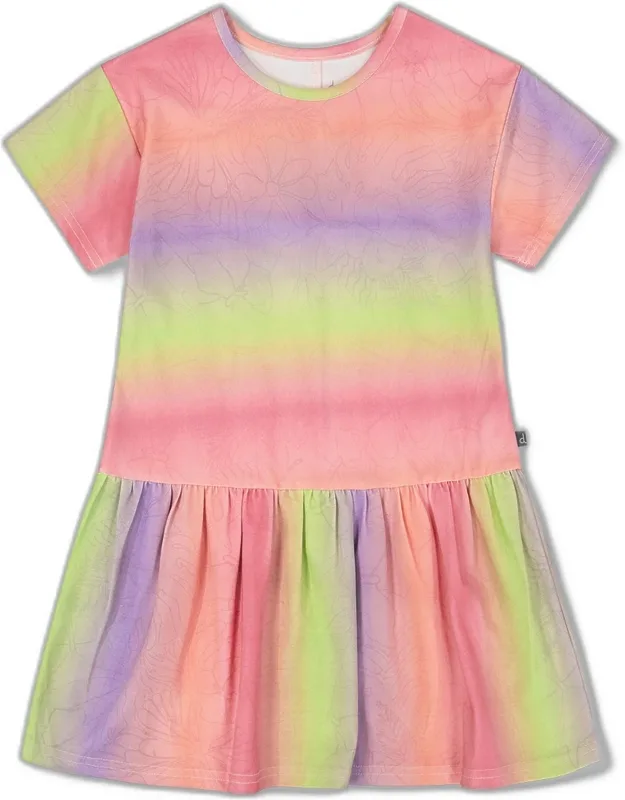 Printed Jersey Dress With Heart Back Cut Out