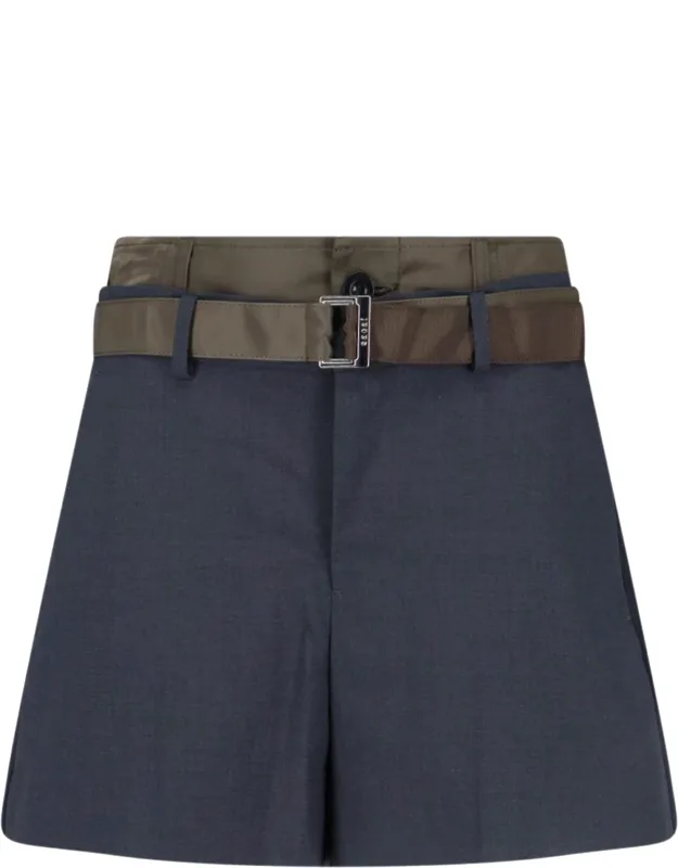 Wool Blend Shorts