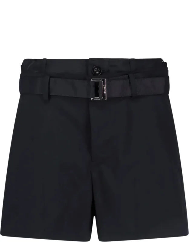 Wool Blend Shorts