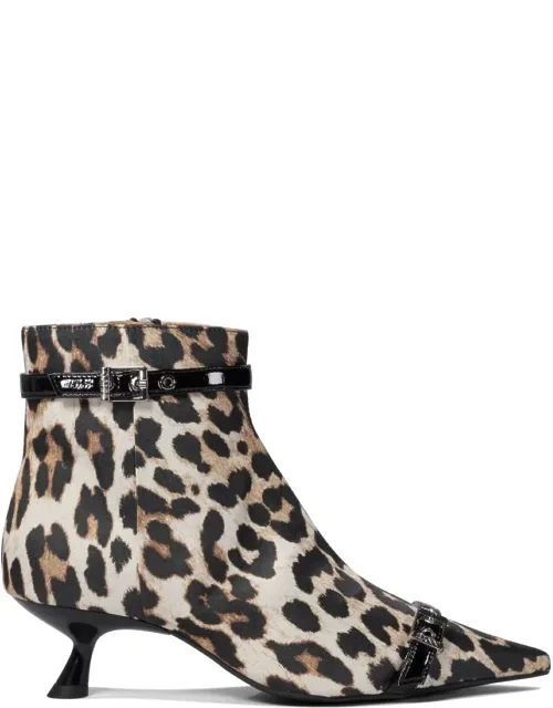 Leopard Ankle Boots