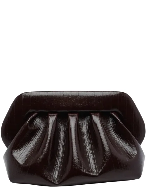 Themoirè Bags, Chocolate Bios Handbag, Magnetic Closure