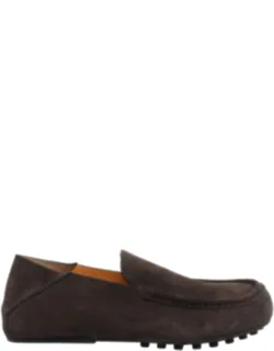 Flat Shoes, Gommino Detail, Suede Upper