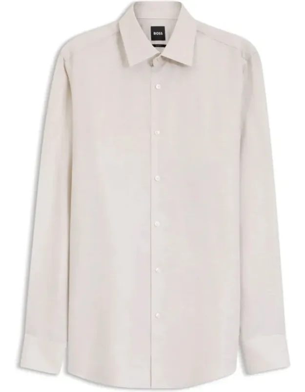 Linen-blend Twill Shirt