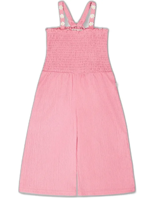 Sleeveless Crinkle Jersey Jumpsuit