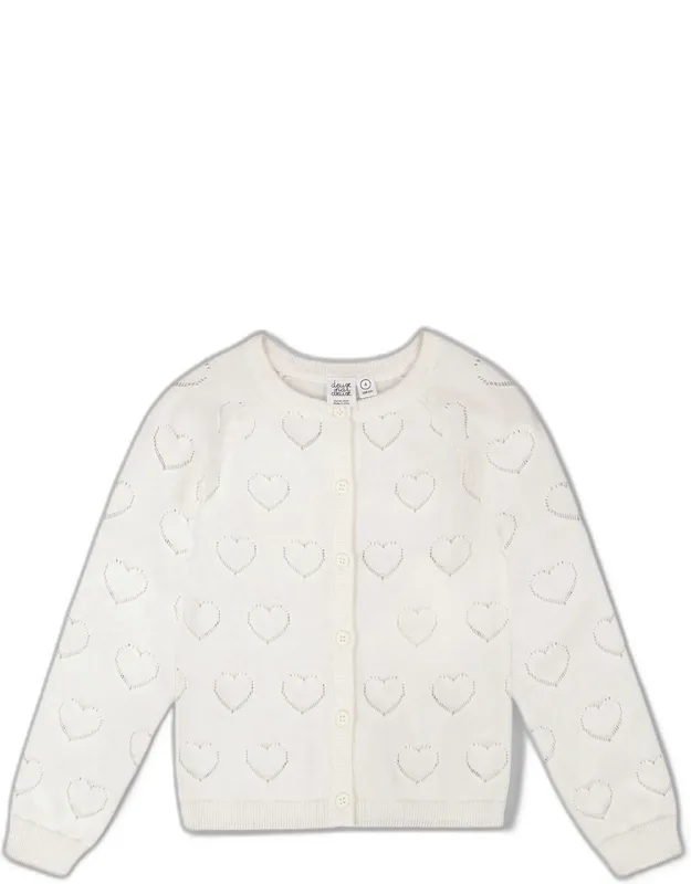 Pointelle Knit Cardigan