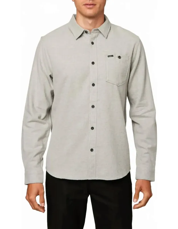 Solid Stretch Flannel Shirt