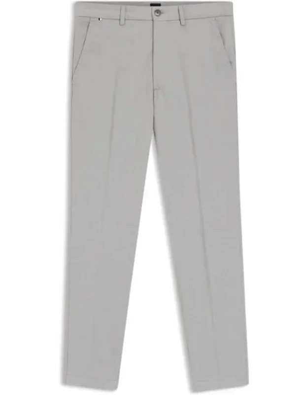Slim-fit Trousers In Stretch-cotton Dobby With Two-tone Weave