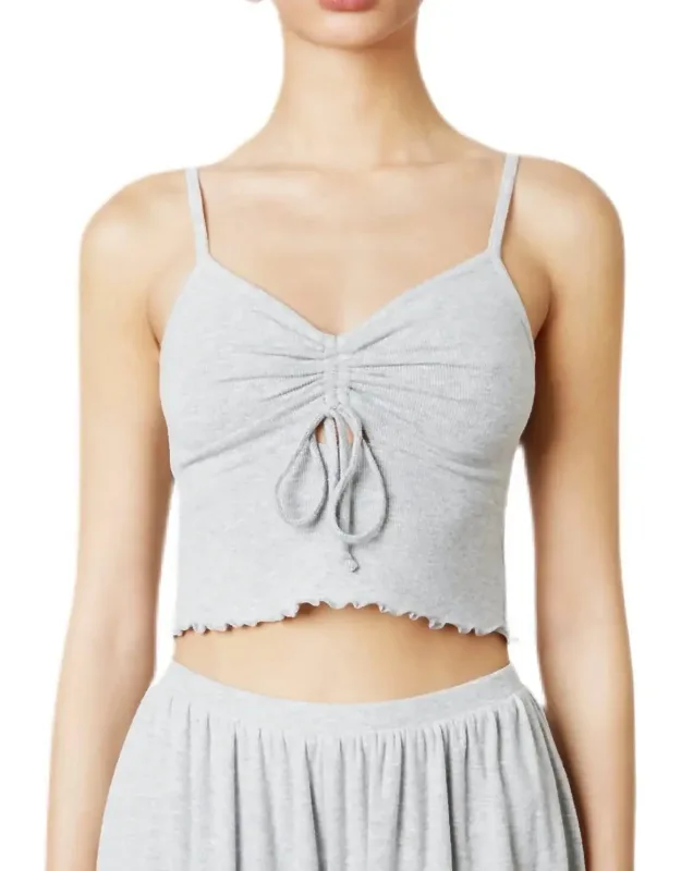 Ribbed Hacci Lounge Tank Top