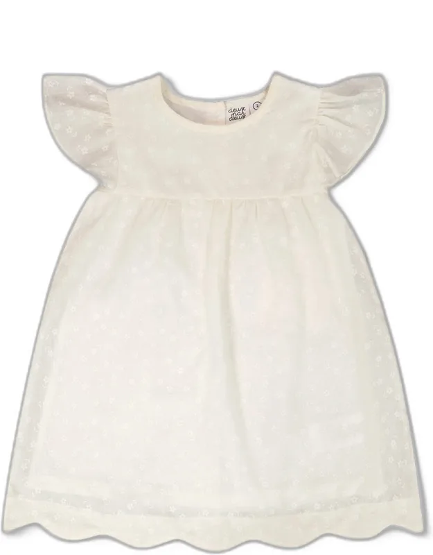 Short Sleeve Printed Poplin Dress