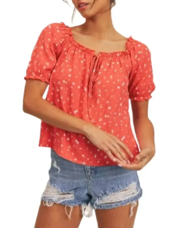 Dear Mama Puff Sleeve Top