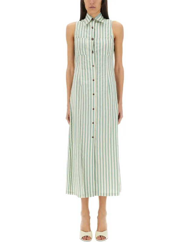 "colorful Stripes Chemisier Dress"