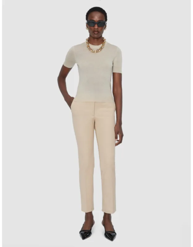 Long Gabardine Stretch Trousers
