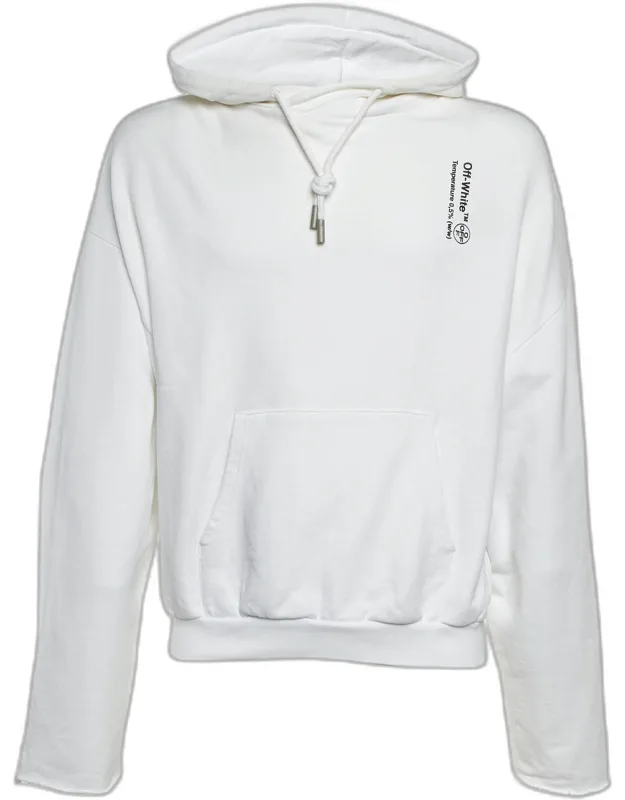 Syringe Print Cotton Back Zip Detail Hoodie