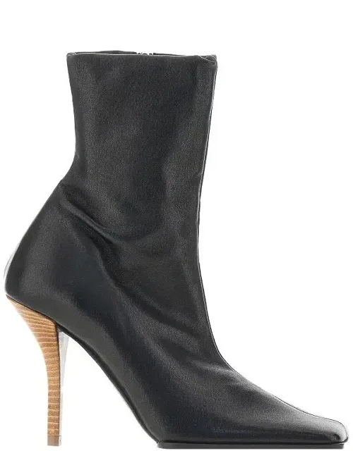 Soft Square Leather Boots