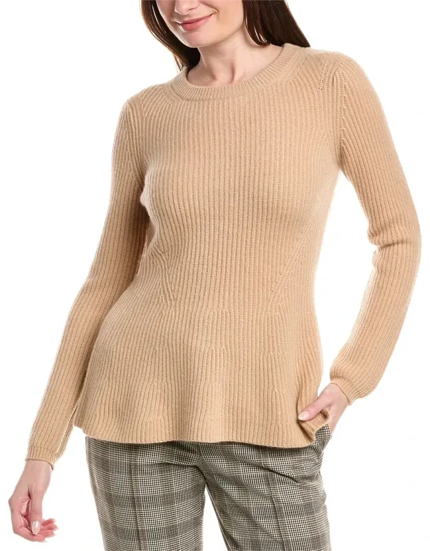 Peplum Cashmere Sweater
