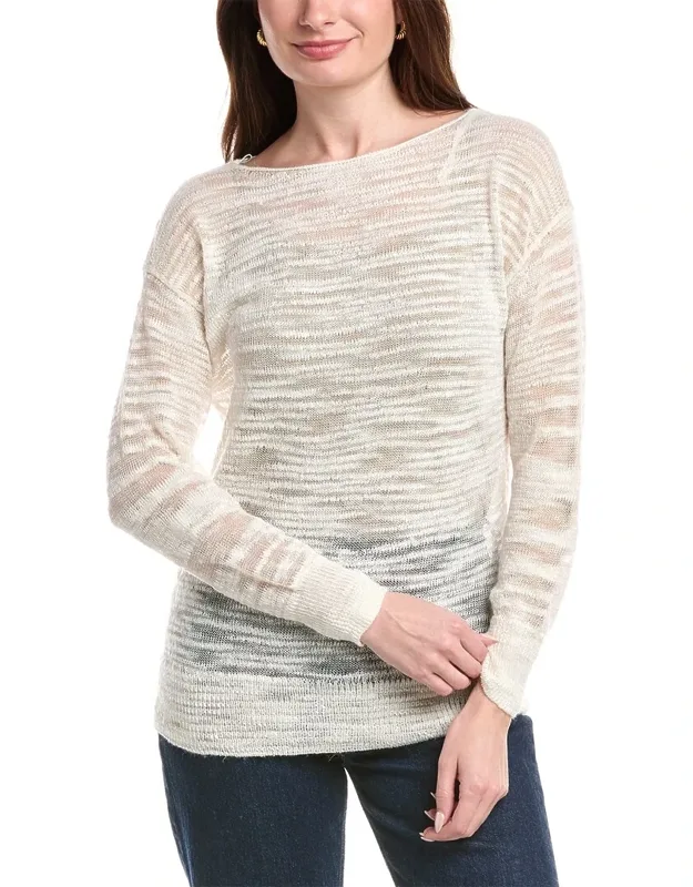 Dropped Shoulder Bateau Neck Sweater