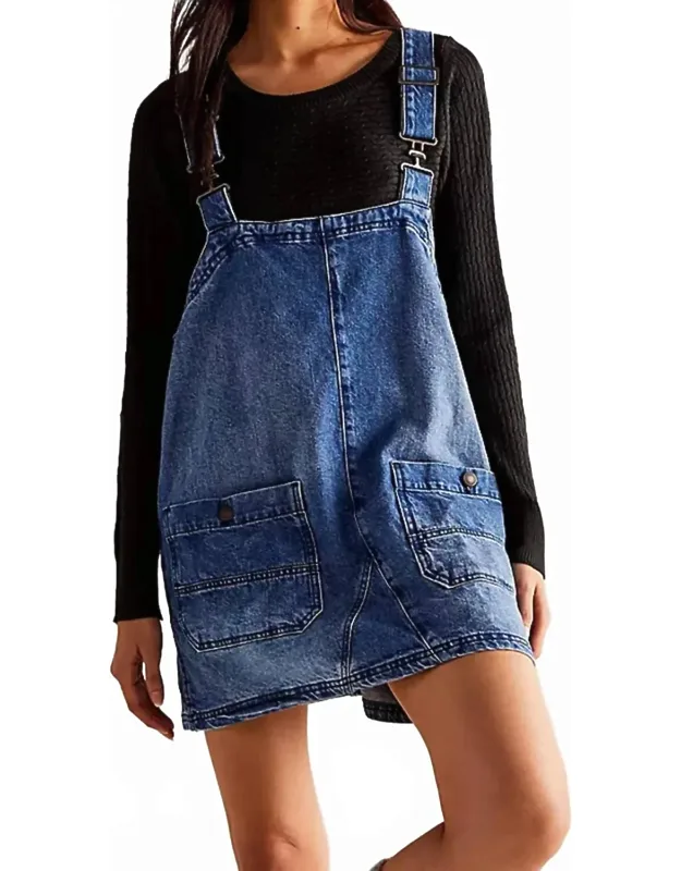 Backroad Denim Overall Mini Dress