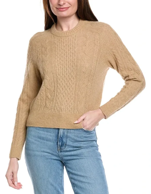 Mixed Stitch Alpaca & Wool-blend Pullover