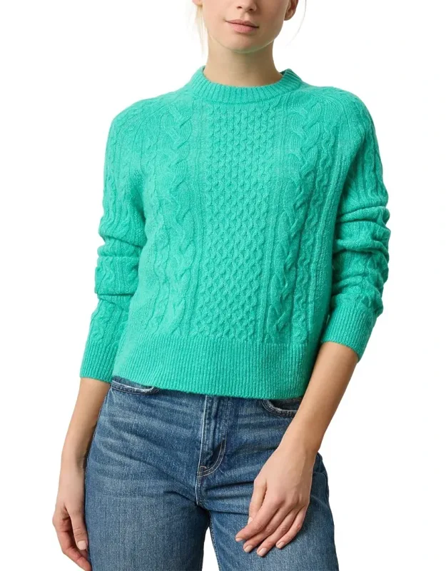 Mixed Stitch Alpaca & Wool-blend Pullover