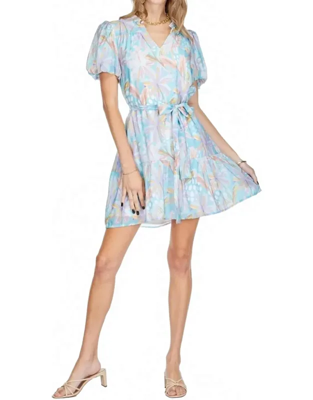 Flannel Collar Flounce Dress