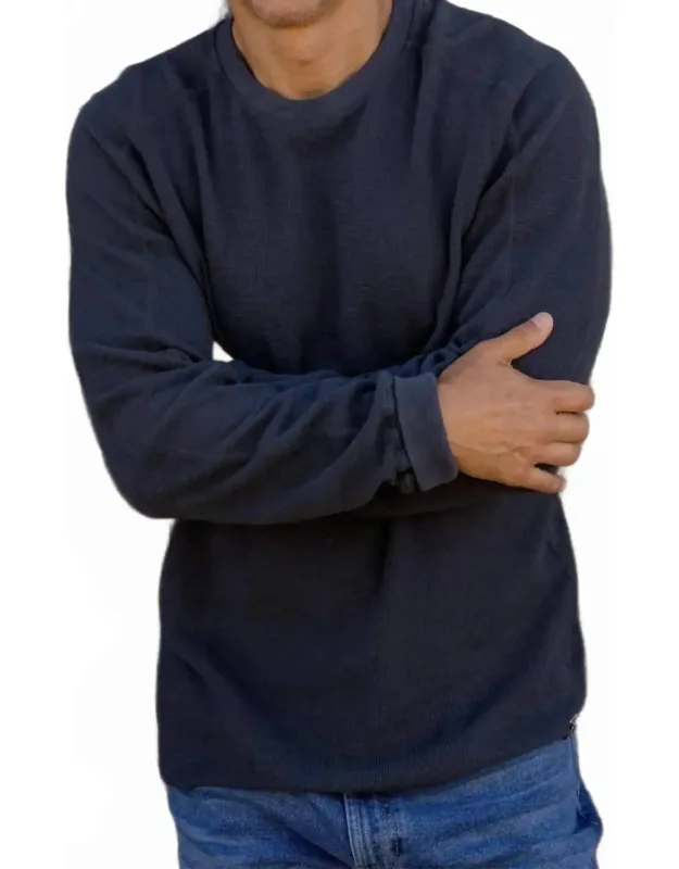 Cotton Waffle Crewneck Tee