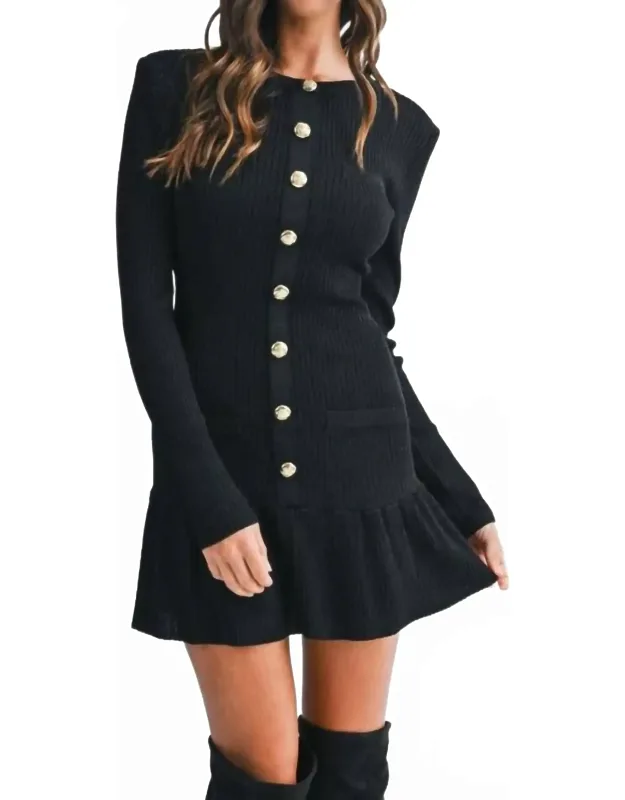 Lurex Knit Mini Dress