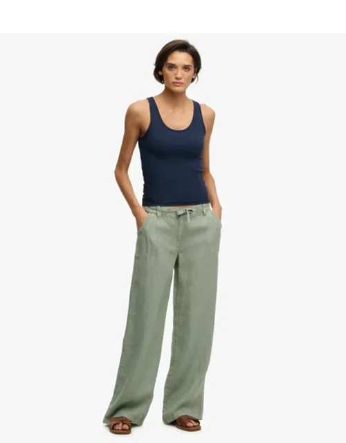 Linen Low Rise Pants