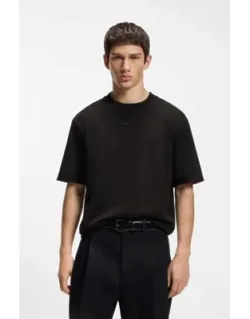 Embroidered-logo T-shirt In Stretch Cotton