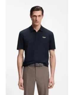 Polo Shirt In Cotton Jacquard