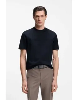 Mercerized-cotton T-shirt With Wing Detail