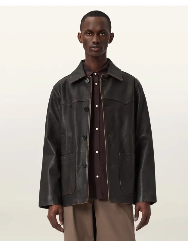 Hartwell Leather Coat