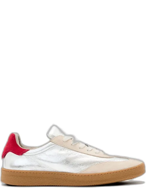 Thelma Metallic Leather Low Top Sneakers