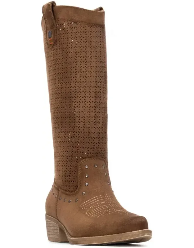 Refresh Collection Block Heel Suede Boots