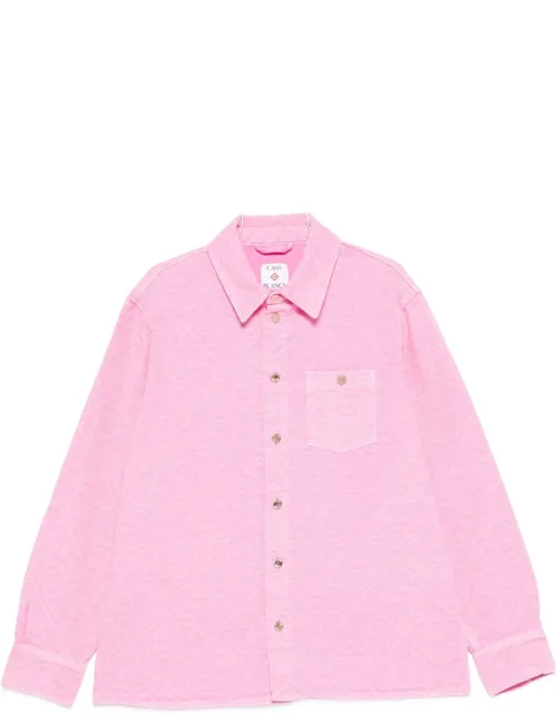 Logo-pattern Denim Shirt