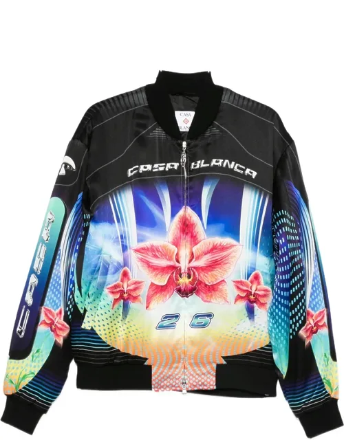 Floral-print Bomber Jacket