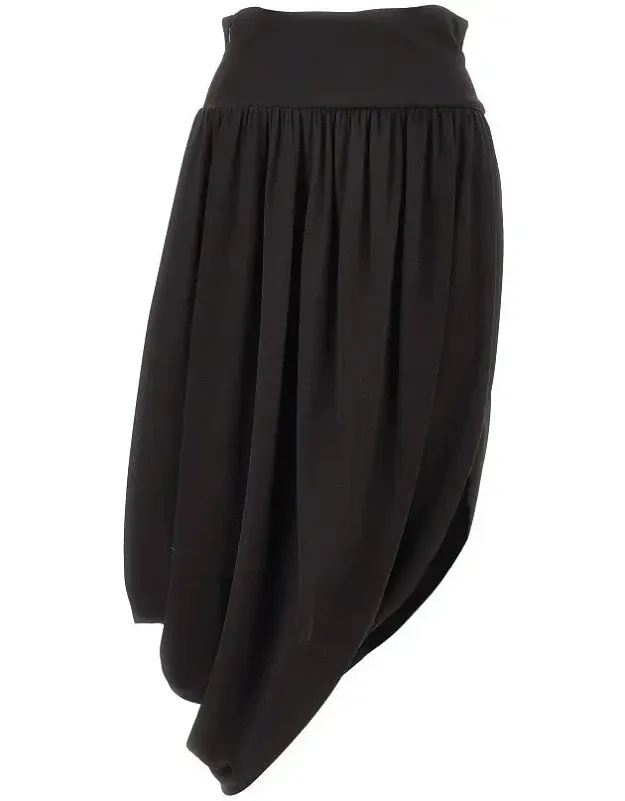 Draped Jersey Skirt