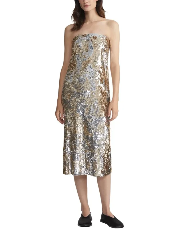 Strapless Midi Dress