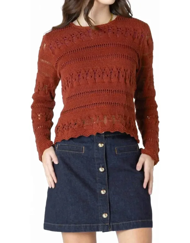 Crochet Crewneck Sweater