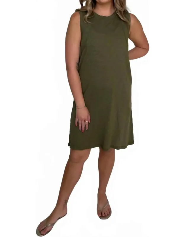 Raglan Seamed Tank Dress