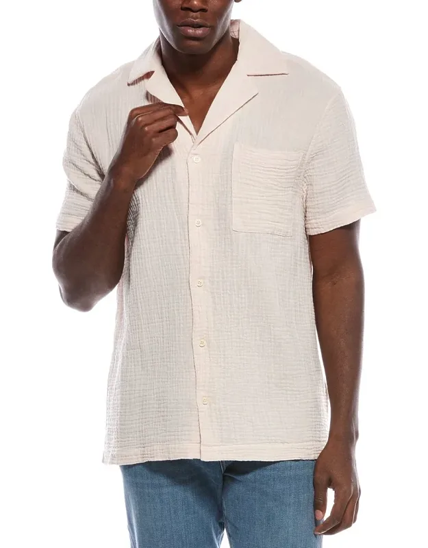 Textured Button Shirt