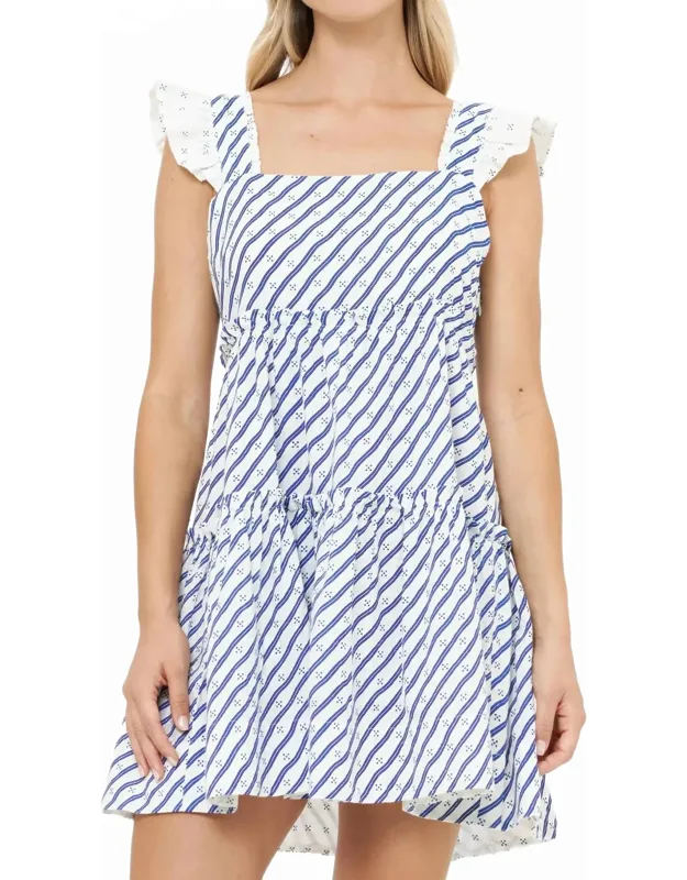 Smock Square Neck Mini Dress